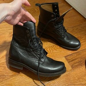 The frye company combat boots